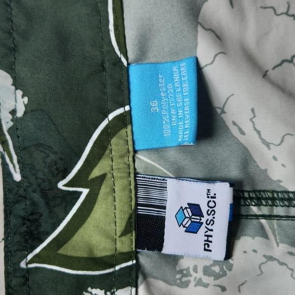 Men's Phys.Sci, Summer, Beach, Pool Resortwear Green Skull Head Men's Swim - Picture 7 of 9